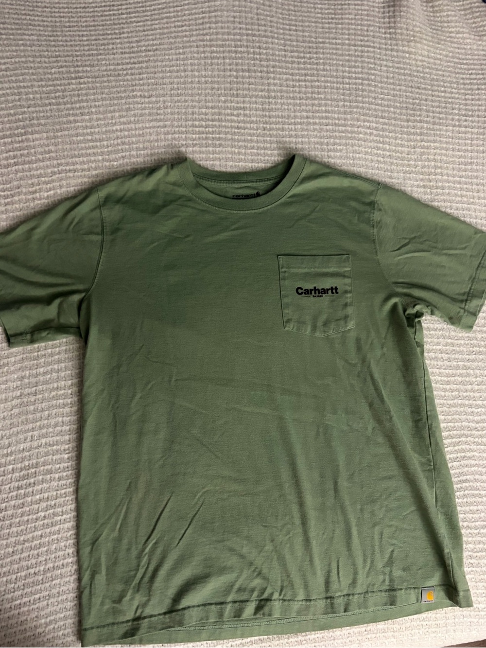 Carhartt Olive Green Short-Sleeve Pocket Tee